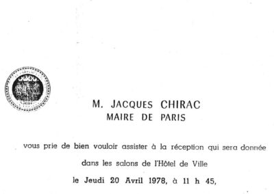 Jacque Chirac Davetiye